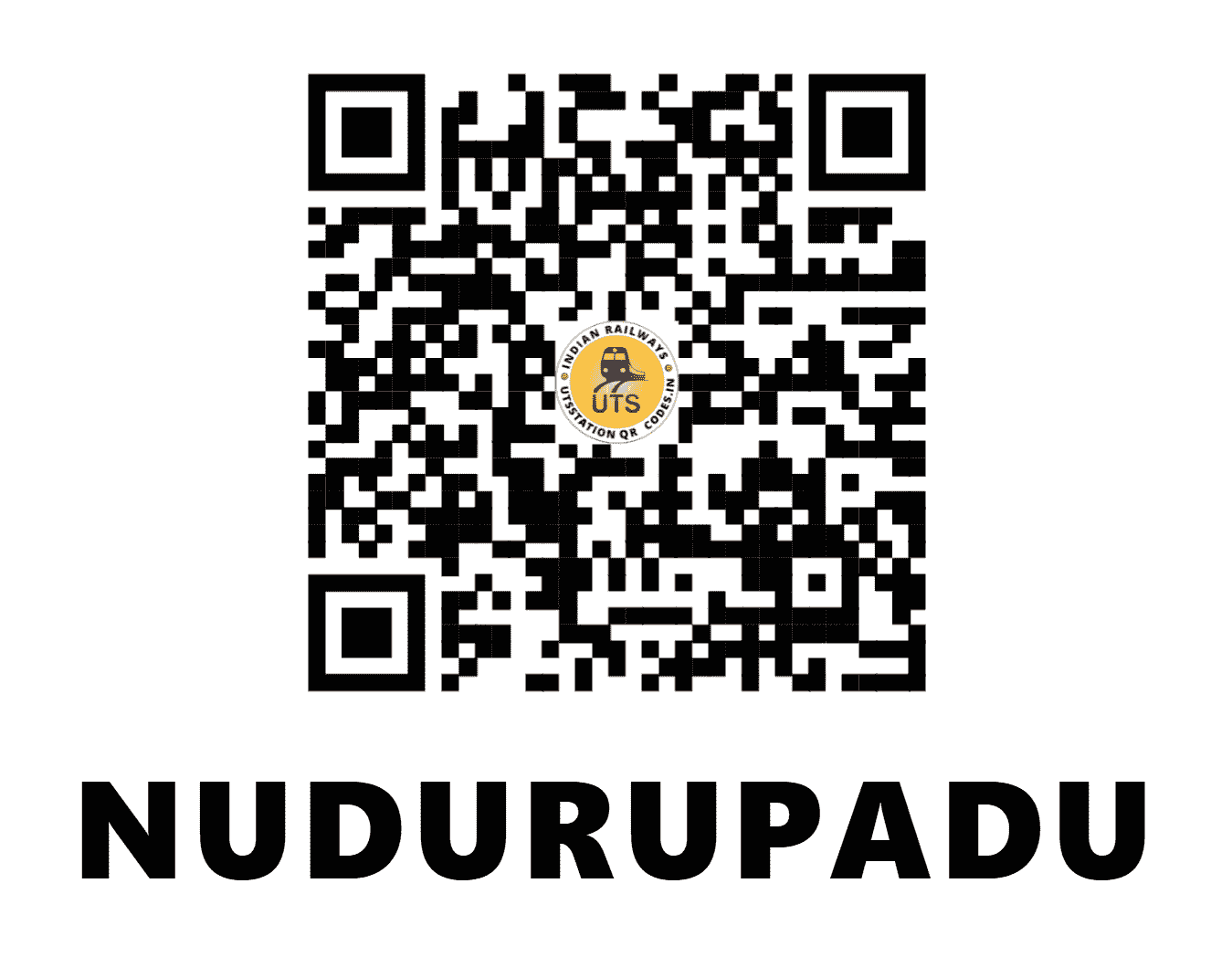 UTS QR Code for NUDURUPADU - NDPU - SC (ANDHRA PRADESH)